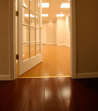 Basement Wood Flooring installed in Orchard Park, New York
