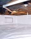 a sealed crawl space installation in Orchard Park