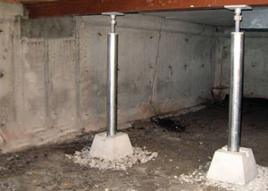 Crawl space jack post installation Lake View