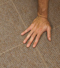 Carpeted Floor Tiles installed in Depew, New York