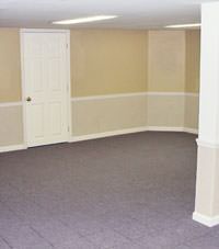 Plastic 20-mil vapor barrier for dirt basements, East Aurora, New York installation