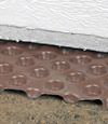 crawl space insulation installed in Penfield over our extra large drainage matting