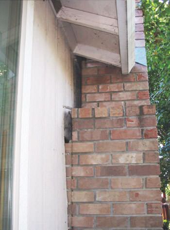 sinking, leaning chimneys that are in danger of collapse in Eden