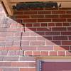 A long foundation crack that begins at a doorway of a Clarence home.
