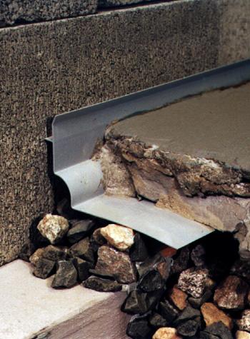 below foundation slab drain system for installing a French drain in Derby