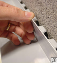 Basement Drainage System with Wall Flange